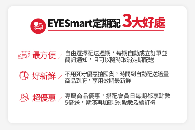 EYE定期配配送隱形眼鏡及葉黃素最方便、好新鮮、最優惠！
